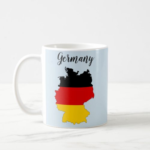 Germany Flag Map Coffee Mug