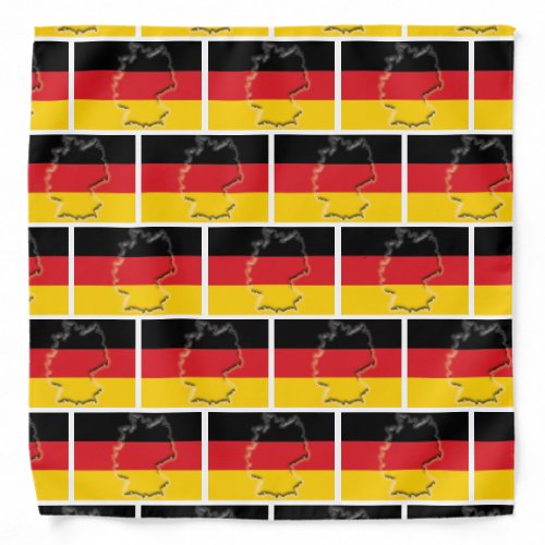 GERMANY Flag Map Deutschland Bandana