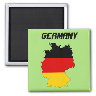 Germany Flag Map Magnet
