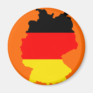 Germany flag map magnet