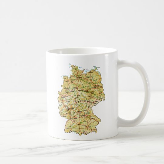 Germany Flag ~ Map Mug