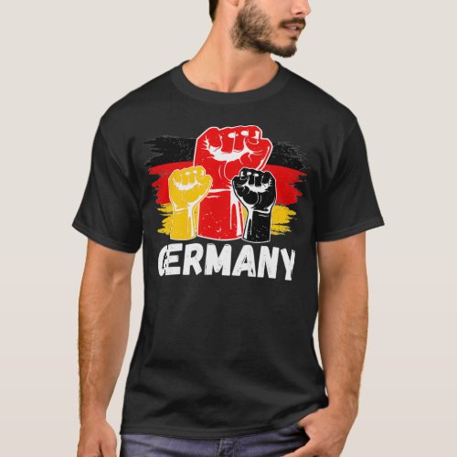 Germany Flag Merchandise For Germans American Heri T_Shirt