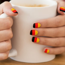 Germany flag minx nail art