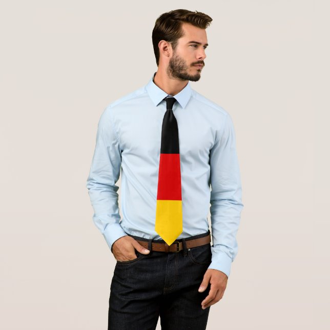Germany flag neck tie (In Situ)