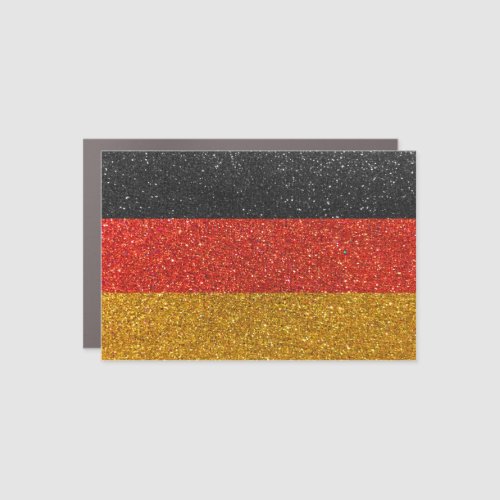 Germany Flag of German Berlin Glitter Sparkle Car Magnet