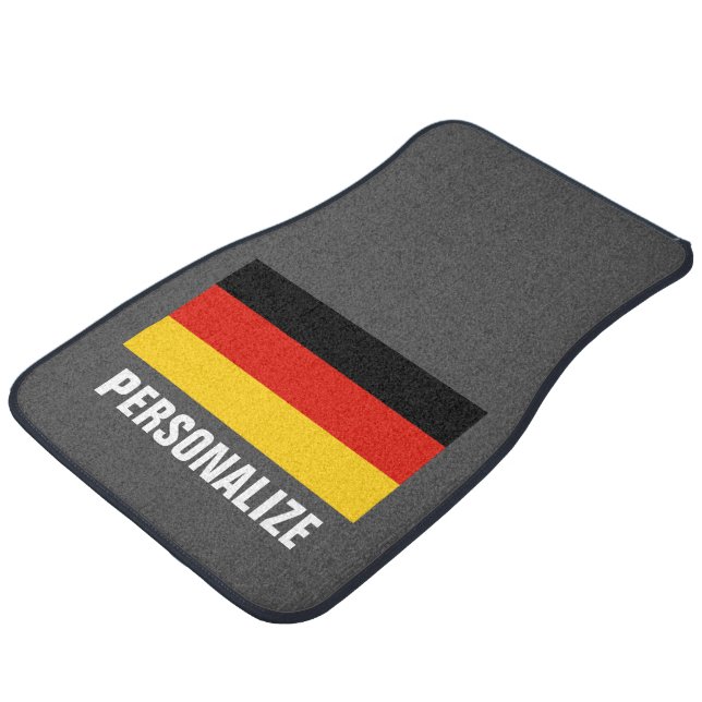 Germany flag of Germany custom car mat set (Angled)