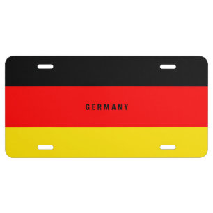 Germany - Flag of Germany License Plate