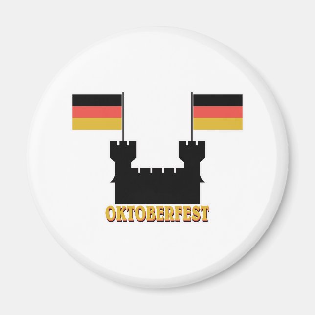 Germany Flag Oktoberfest Magnet (Front)