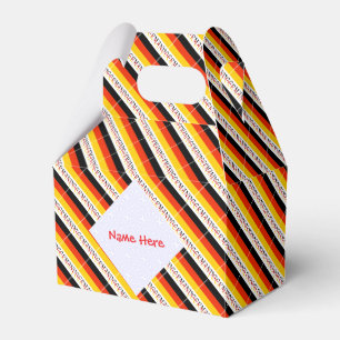 Germany Flag Personalized Gable Favor Boxes