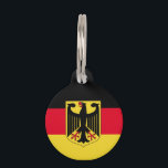 Germany Flag Pet Name Tag<br><div class="desc">Germany Flag Feel free to modify the design according to your own preferences. You may change the design location, orientation, background colors and size. Also, you may add your own text, or slogan set its font, location and size, all in order to create the ultimate personal gift for you and...</div>