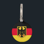 Germany Flag Pet Name Tag<br><div class="desc">Germany Flag Feel free to modify the design according to your own preferences. You may change the design location, orientation, background colors and size. Also, you may add your own text, or slogan set its font, location and size, all in order to create the ultimate personal gift for you and...</div>