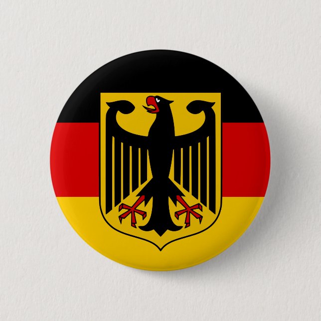 Germany flag quality pinback button (Front)