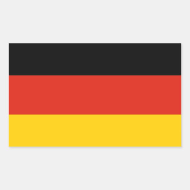 Germany Flag Rectangular Sticker (Front)