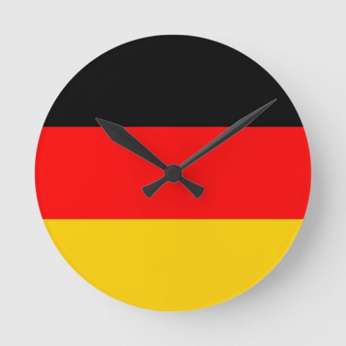 Germany Flag Round Clock