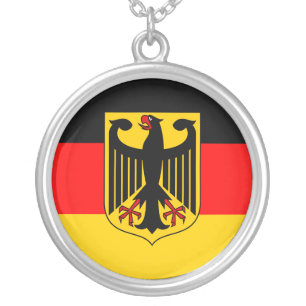 Germany Flag Silver Plated Necklace