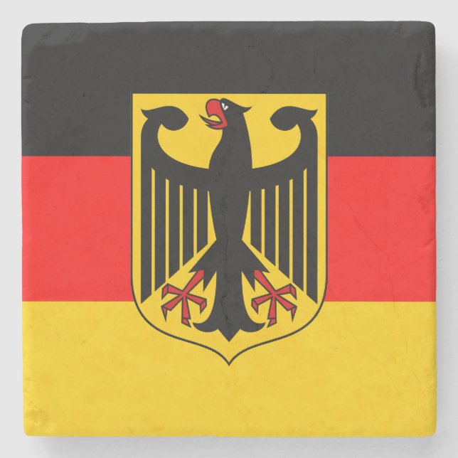 Germany Flag Stone Coaster (Front)