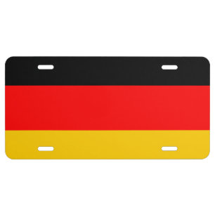 Germany Flag Style License Plate Frame