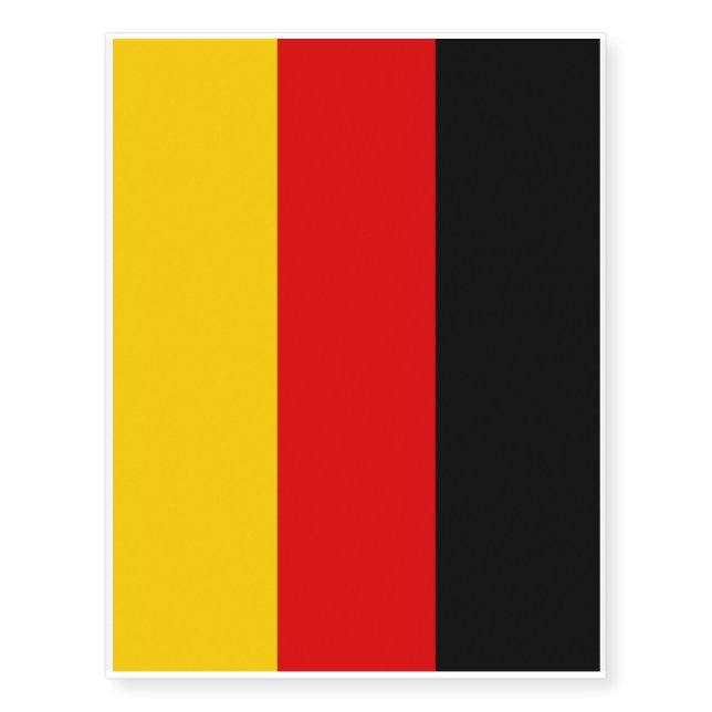 Germany Flag Temporary Tattoos (Front)