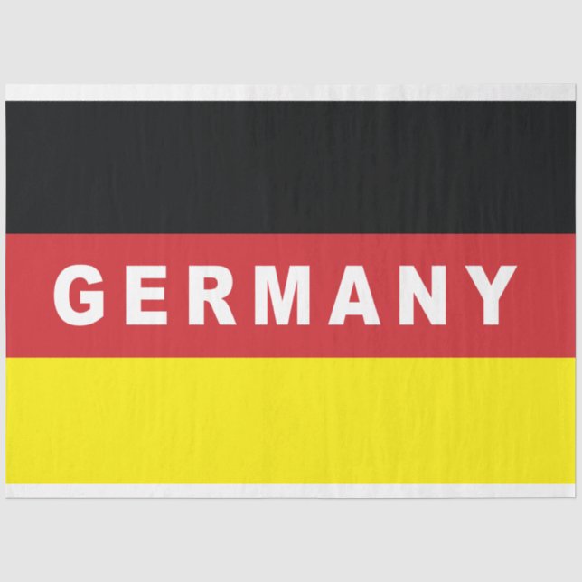 Germany Flag  Tissue Paper (Front)