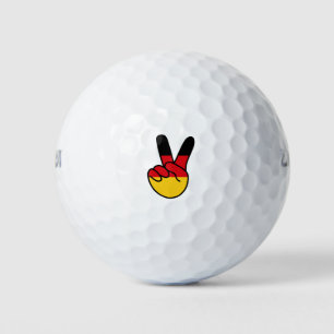 Germany Flag V Sign Golf Balls