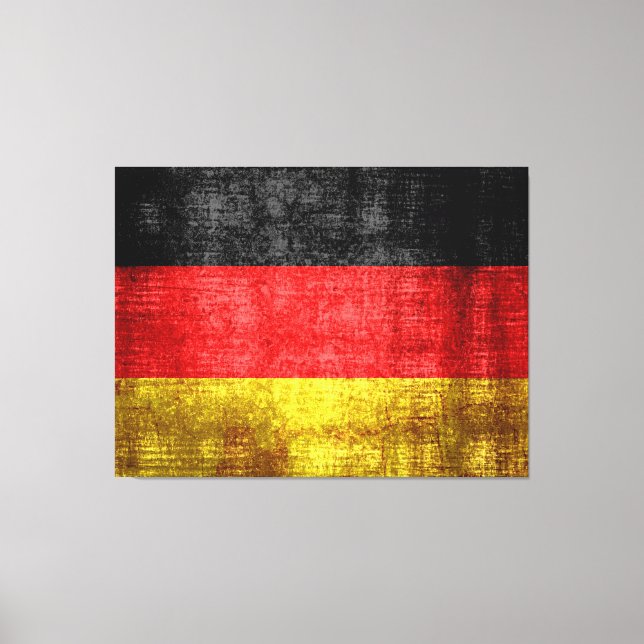 Germany Flag Vintage Canvas Print (Front)