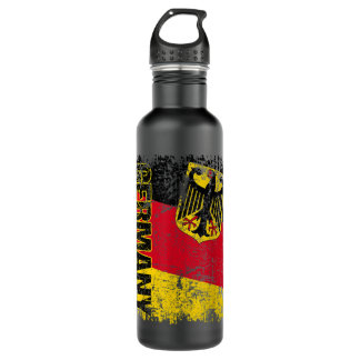 GERMANY Flag Vintage Distressed GERMANY Stainless Steel Water Bottle