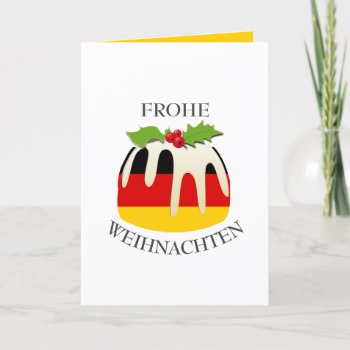 Germany Flag | Weihnachtspudding | Festive Holiday Card by BereanDesigns at Zazzle