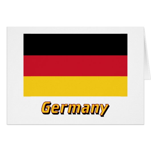Germany Flag with Name Cards (Front Horizontal)