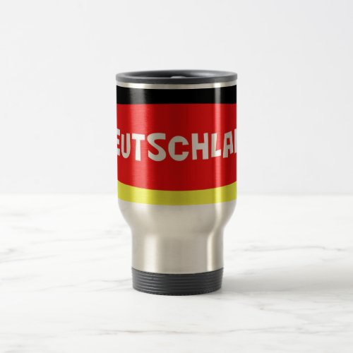 Germany Flag with wording Travel Mug