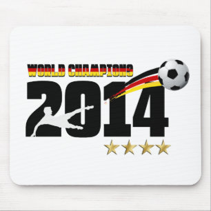 Germany Flag World Champion 2014 Soccer Mouse Pad