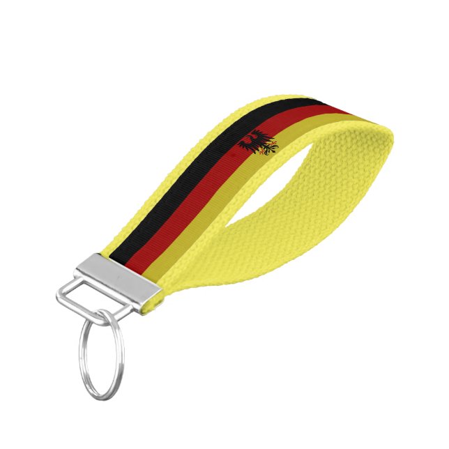 Germany flag wrist keychain (Angled Down)