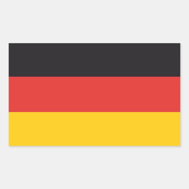 Germany Flag x20 stickers german rectangle flag (Front)