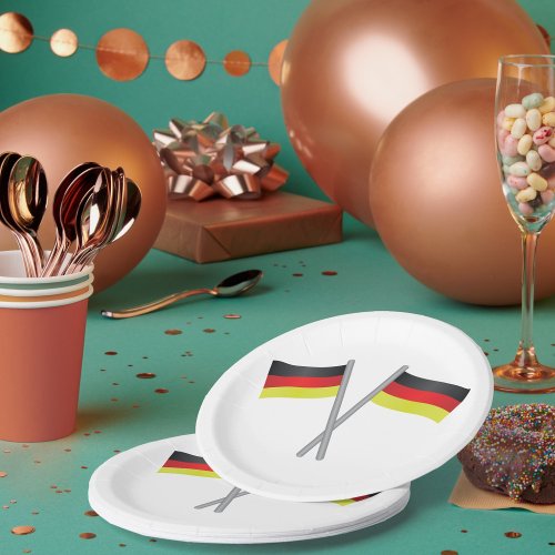 Germany Flags Paper Plates