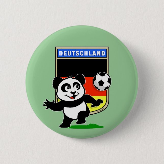 Germany Football Panda Button (Front)