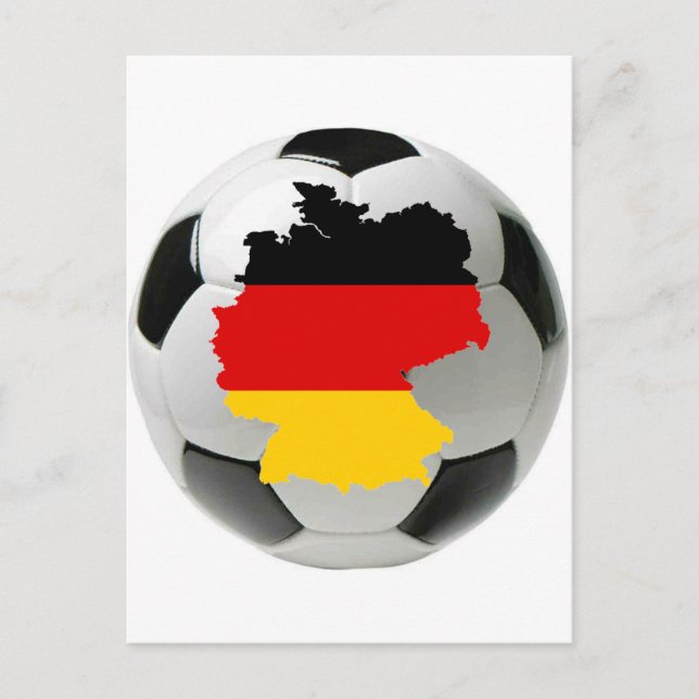 Germany football postcard (Front)