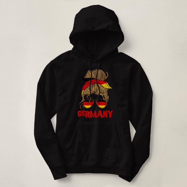 Germany For Girl German Flag for Women Germany Hoodie (Design Front)