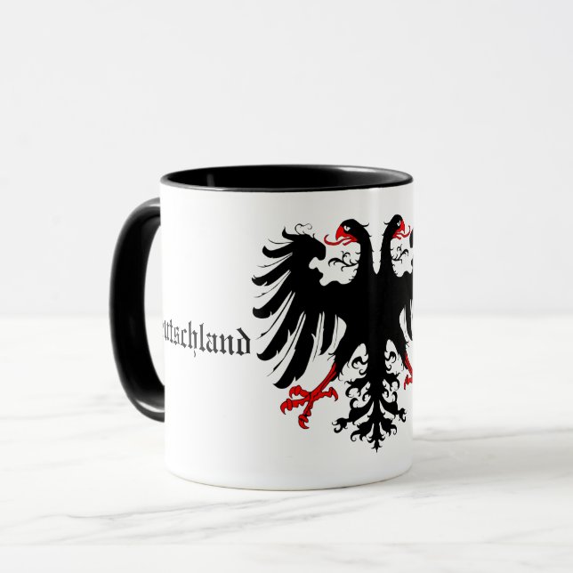Germany forever/German empire flag double eagle Co Mug (Front Left)