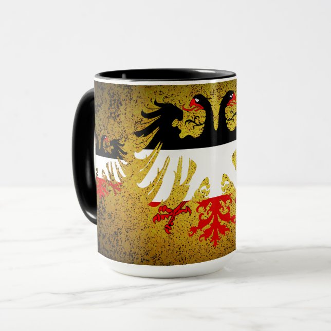 Germany forever/German empire flag double eagle Co Mug (Front Left)