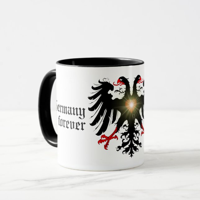 Germany forever/German empire flag double eagle Co Mug (Front Left)