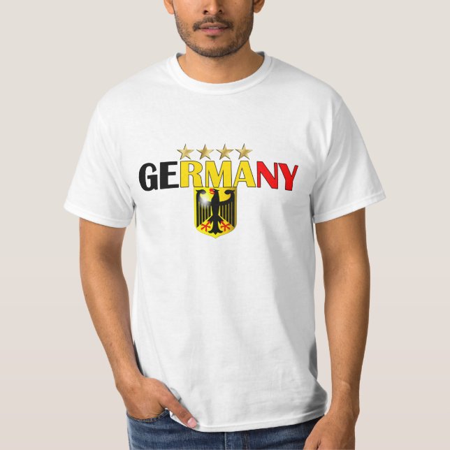 Germany Four Star Soccer Champions 2014 T-Shirt (Front)