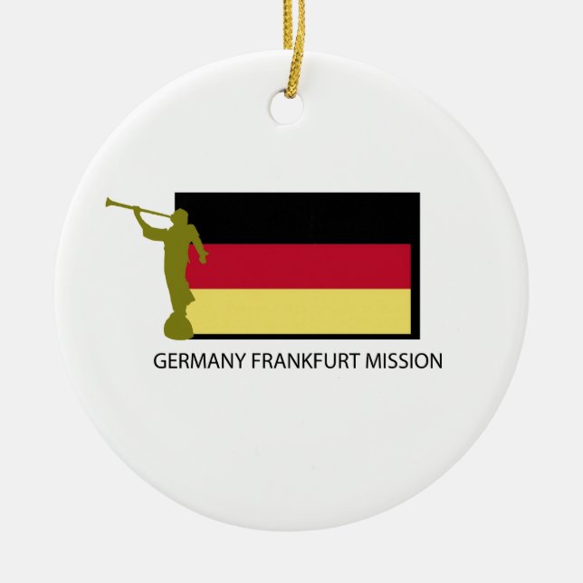 GERMANY FRANKFURT MISSION LDS CTR CERAMIC ORNAMENT (Front)