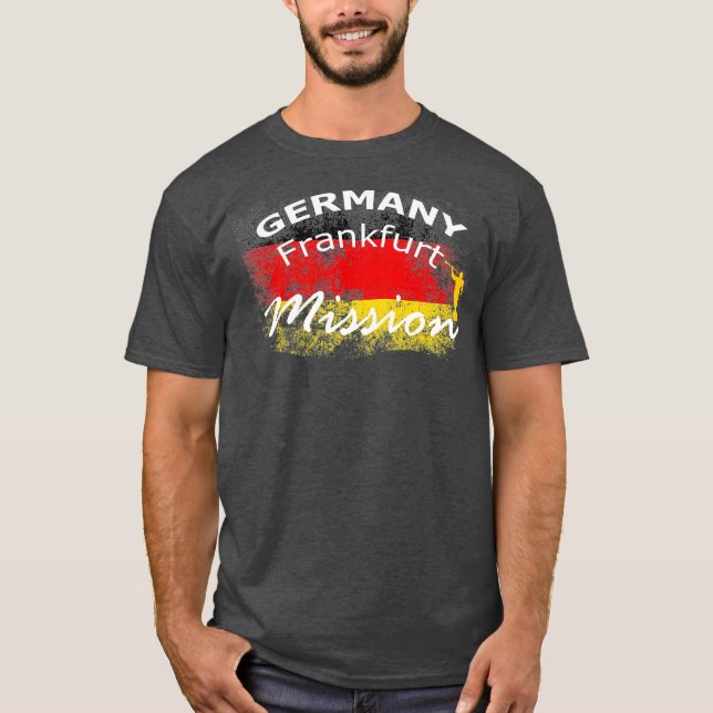 Germany Frankfurt Mormon LDS Mission Missionary T-Shirt (Front)