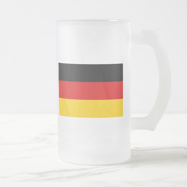 germany frosted glass beer mug (Right)