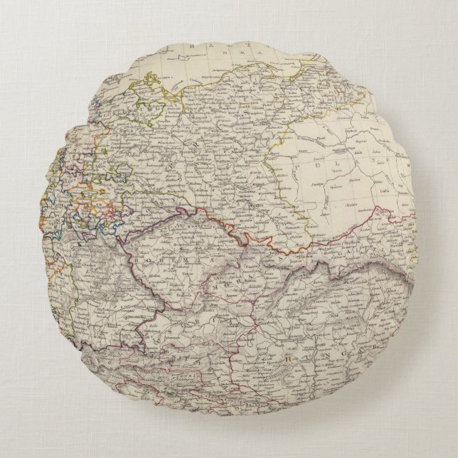 Germany general map round pillow (Front)