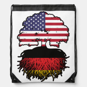 Germany German American USA United States America Drawstring Bag