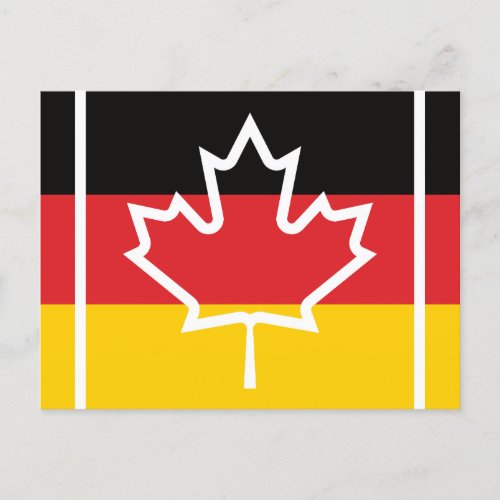 Germany German Canada Canadian Flag Postcard