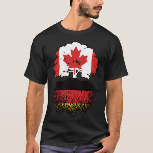 Germany German Canadian Canada Tree Roots Flag T-Shirt