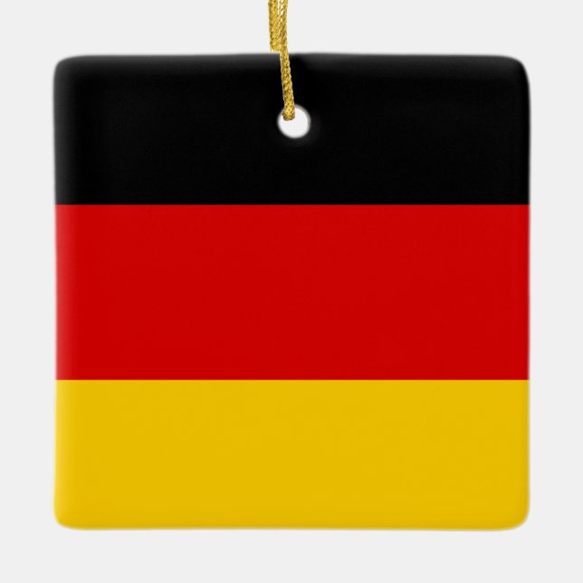 Germany (German) Flag Ceramic Ornament (Front)