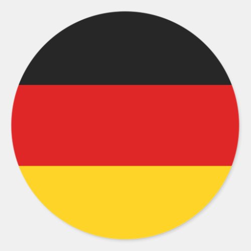 Germany German Flag Classic Round Sticker