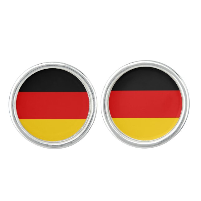 Germany (German) Flag Cufflinks (Front)